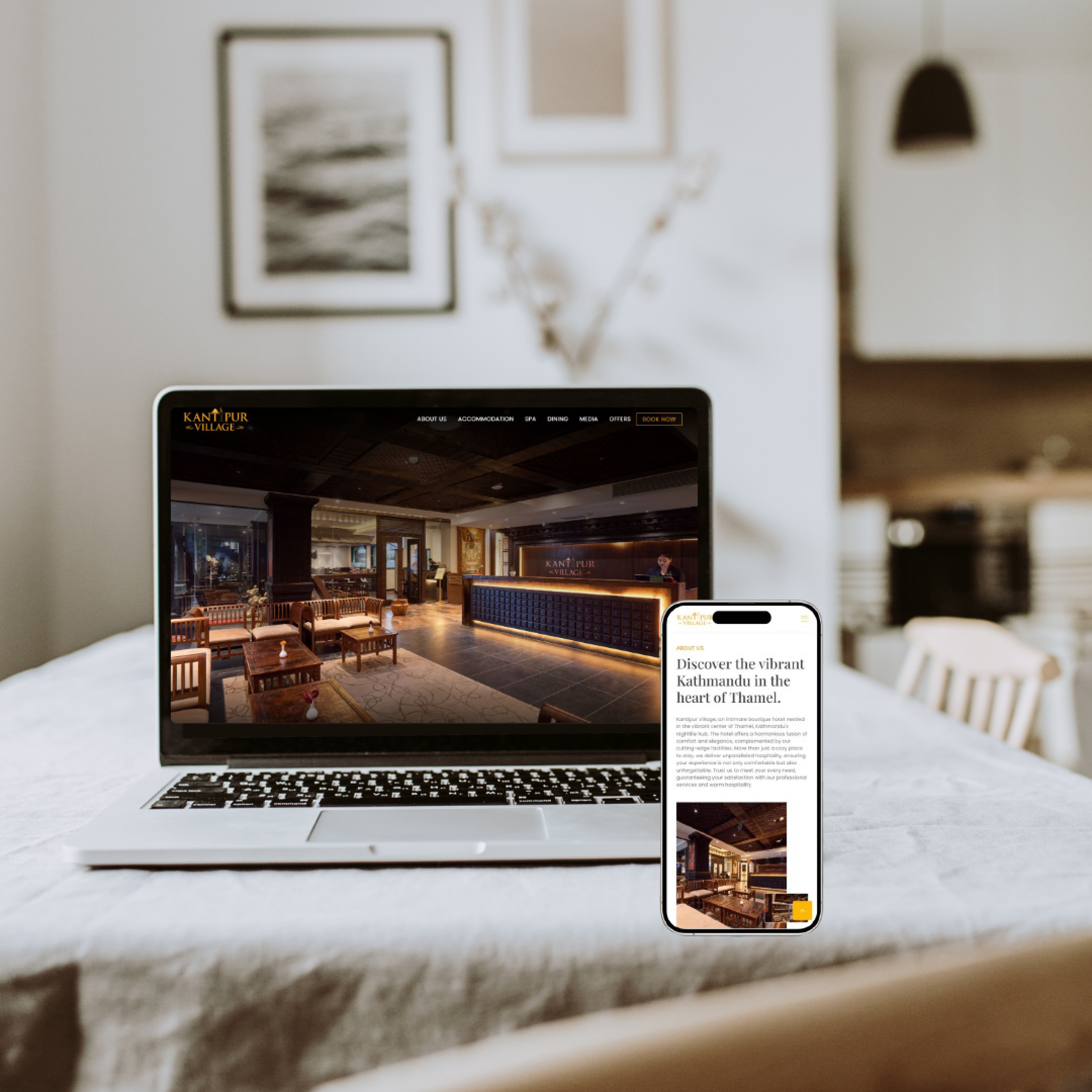 Kantipur Village Website Image
